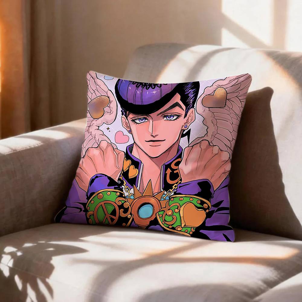 Anime Fanart JJosuke HHigashikata  Pillow Case Pattern Printed Pillowcase For Living Room Sofa Cushion Cover