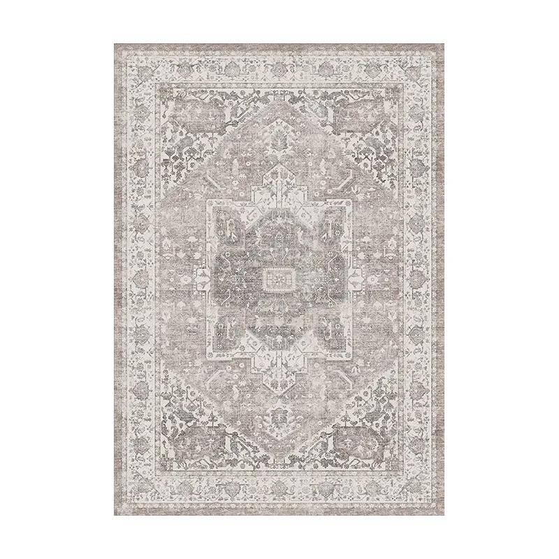 

Bohemian Style Living Room Large Area Carpets Retro Ethnic Style Bedroom Carpet Luxury Art Study Rugs Thick Plush Soft Rug 50x80cm