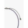 ANNA SUI Butterfly Motif Pearl Necklace Removable Charm Gunmetal Plated Choker SAMN207534XV