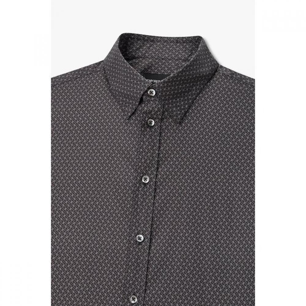 Emporio Armani Men S Patterned Stretch Shirt A516304008