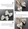 1pcs Shoes Bow Buckle White Bowknot Shoe Clip Bow Butterfly Shoe Straps Shoe Flower Accessories Shoes Decoration for Lady Women