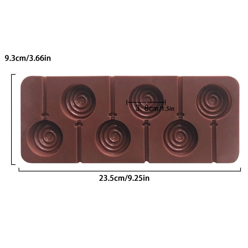 6 Even Silicone Baking Mold - DIY Doughnut Lollipop Chocolate Cheese Stick Children s Candy Making Tool