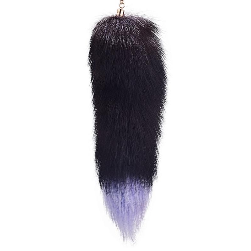Long Animal Tail Keychain Key Holder with Keychain Clip, Plush Tail Charm Keychain Purse Bag Charm Keychain Pendant