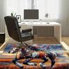 Native American Horse Spirit Rug Living Room Centerpieces Cultural Inspired Carpet Anti Slip Carpet Can Be Machine Washed