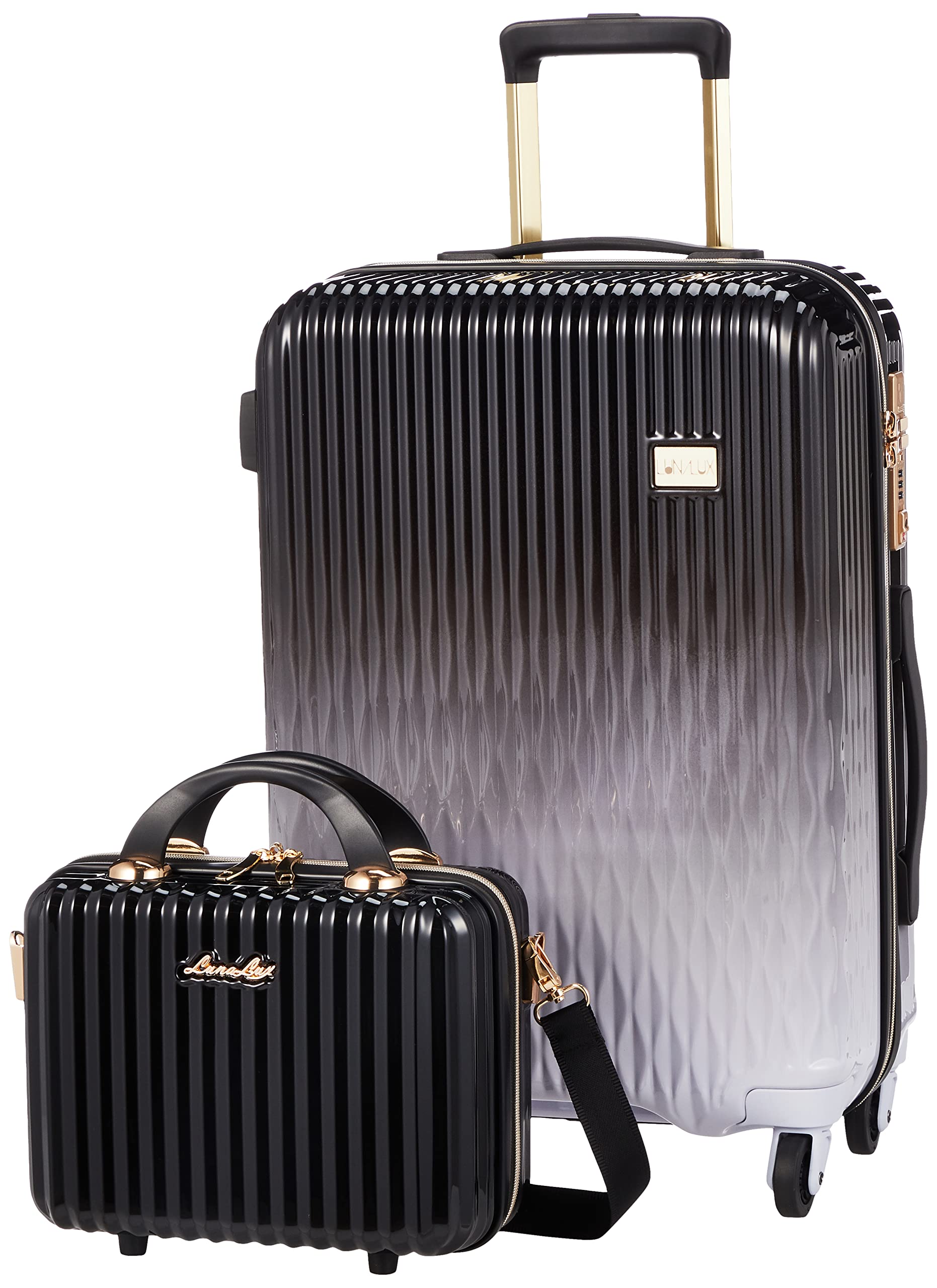 

Чемодан Sifre Midnight среднего размера с твердым антибактериальным TSA Midnight размера LUN2116-55 на молнии, 43 л, 55 см, 3,4 кг, Внутренний, Замок,