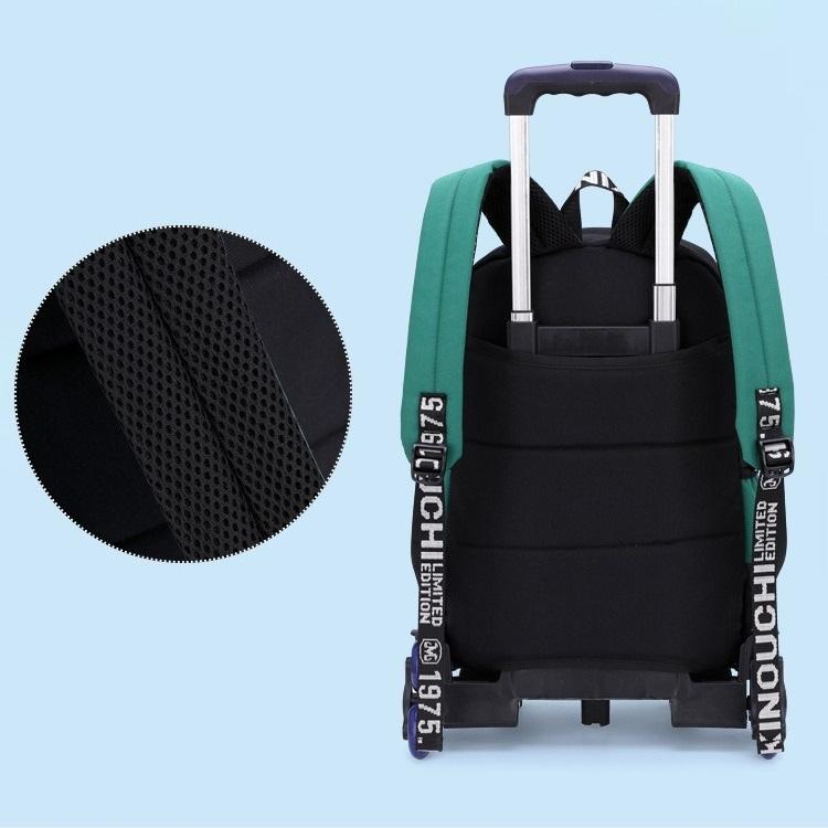 School Bags Roller Student Backpack 6 Wheels (30*15*45CM)ZRY1236