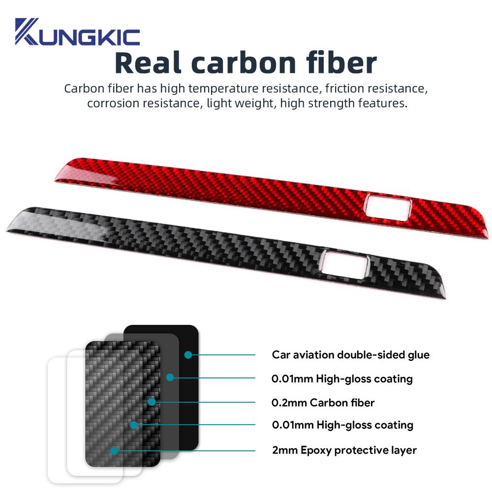 Real Soft Carbon Fiber Sticker For Mazda 3 Axela 2019 2020 2025 2025 2025 2025 2025 LHD RHD Car Central Control USB Frame Trim