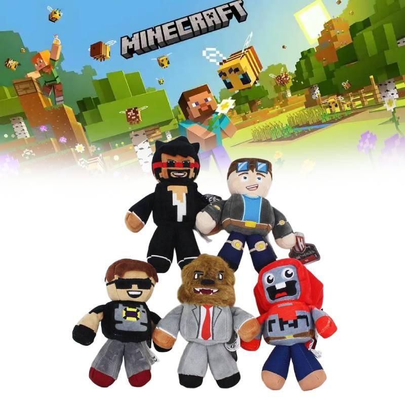Minecraft Tube Heroes Pluszowa Zabawka Kreskówkowa Lalka z Gry Dla Dziecięcej Sypialni I na Urodziny