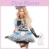 Hot Movie Theme Alice Maid Cosplay Costume For Women Stage Performance Polyester Outfit