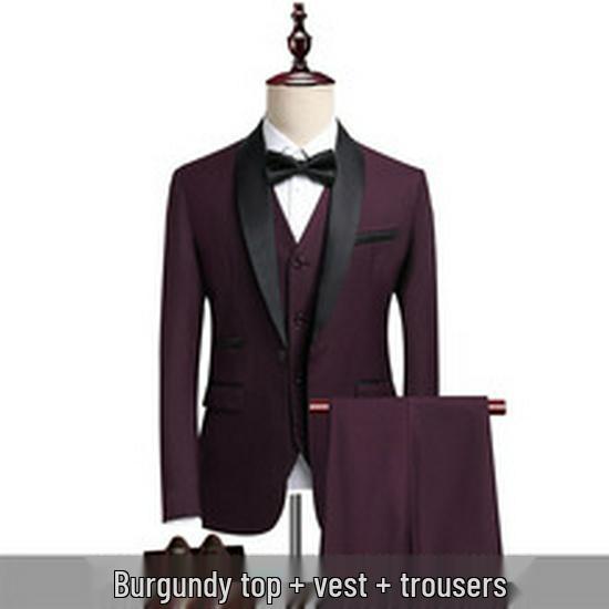 Men's Slim Fit Three-Piece Suit for Wedding, Groom, Business, or Banquet