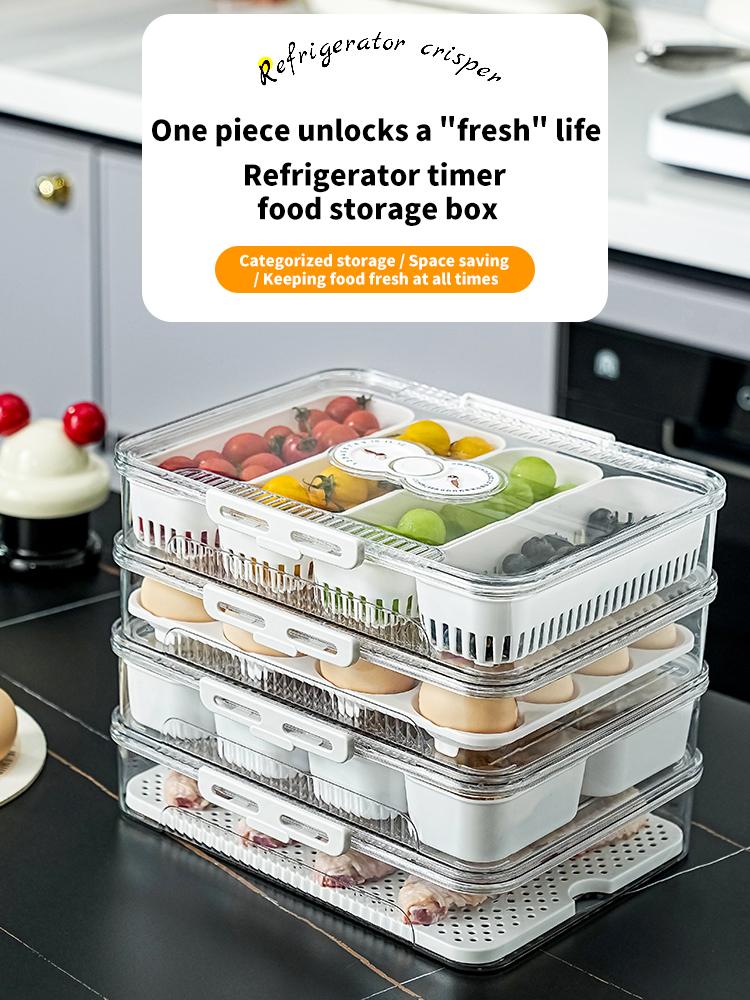 Trending Modern Stackable Multi Functional Storage Box Leakproof Transparent Home Kitchen Organize Food Tools Case