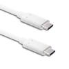 Qoltec Kabel USB 3.1 Typ C Stecker | USB 3.1 Typ C Stecker | 1m | Weiß