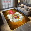 Cute Anime Pink Top Hat Print Carpet Printing Suitable For All Seasons Protective Pad Room Doormat