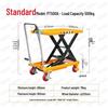Electric Hydraulic Scissor Lift Cart - Mobile Flatbed Trolley
