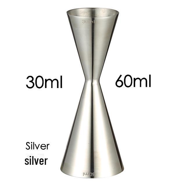 Double-Headed Indian Wine and Cocktail Jigger, 30/60 Oz Measuring Cup