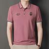 Men's High-Quality Embroidered Short-Sleeve POLO Shirts, Loose Fit for All Ages, Summer Style