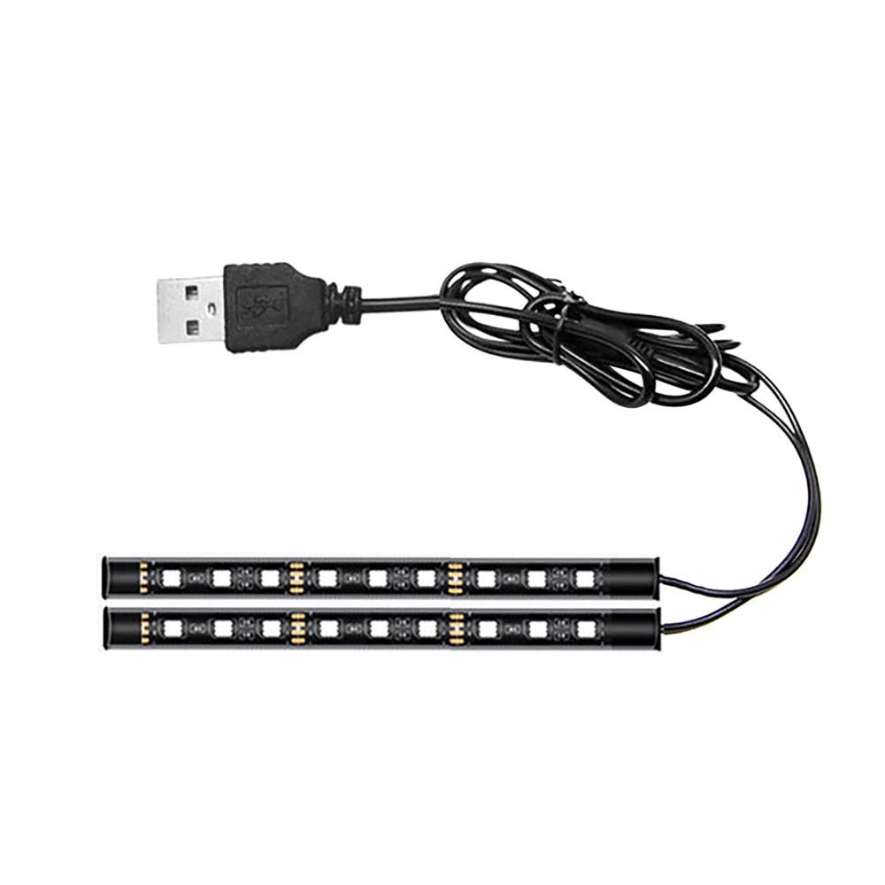 Plug And Play Car Interior Ambient Foot Strip Light USB Plug Ambience Night Light LED Spotlight