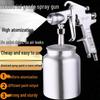 Pneumatic Spray Gun with Top & Bottom Pot for Furniture, Car, Household, & Real Stone Paint Applications