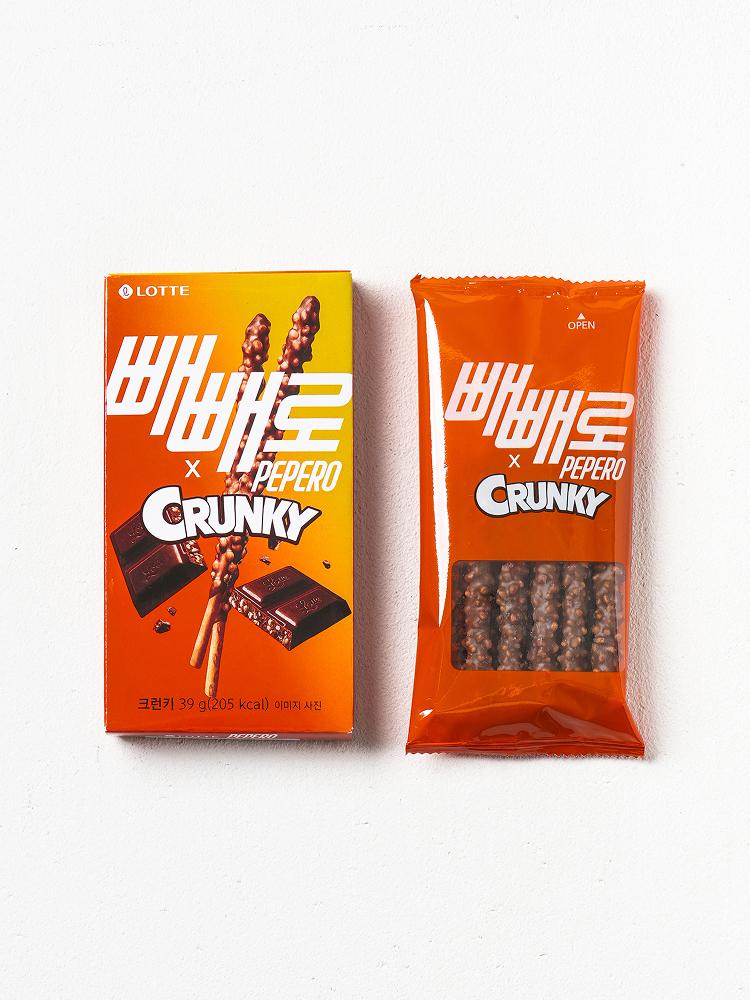 Печенье-палочки Lotte Pepero Crunky с шоколадом 39 г 1ea