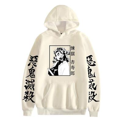 Moda anime demon slayer harajuku hoodies feminino rengoku kyoujurou hoodies roupas estéticas kimetsu não yaiba mugen trem moletom