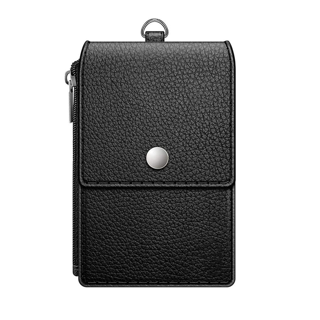 Cards Anti-theft Holder Case Multi-Compartments PU Leather Desk Purse Hasp Organizer Wallet Travel Office Business