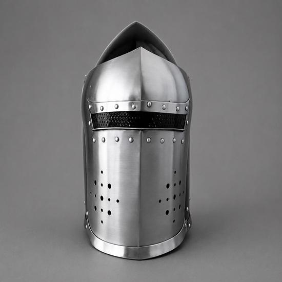 Medieval Knight Visor Barbuta Helmet Templar Helmet Cosplay & Roleplay Costume