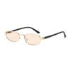 Vintage European & American Small Square Metal Sunglasses - Women's Trendy, Versatile Retro Style