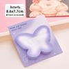 Gradient Sticky Notes: Cute Irregular Shape, Strong Adhesive, Reusable Memo Paper for Students.