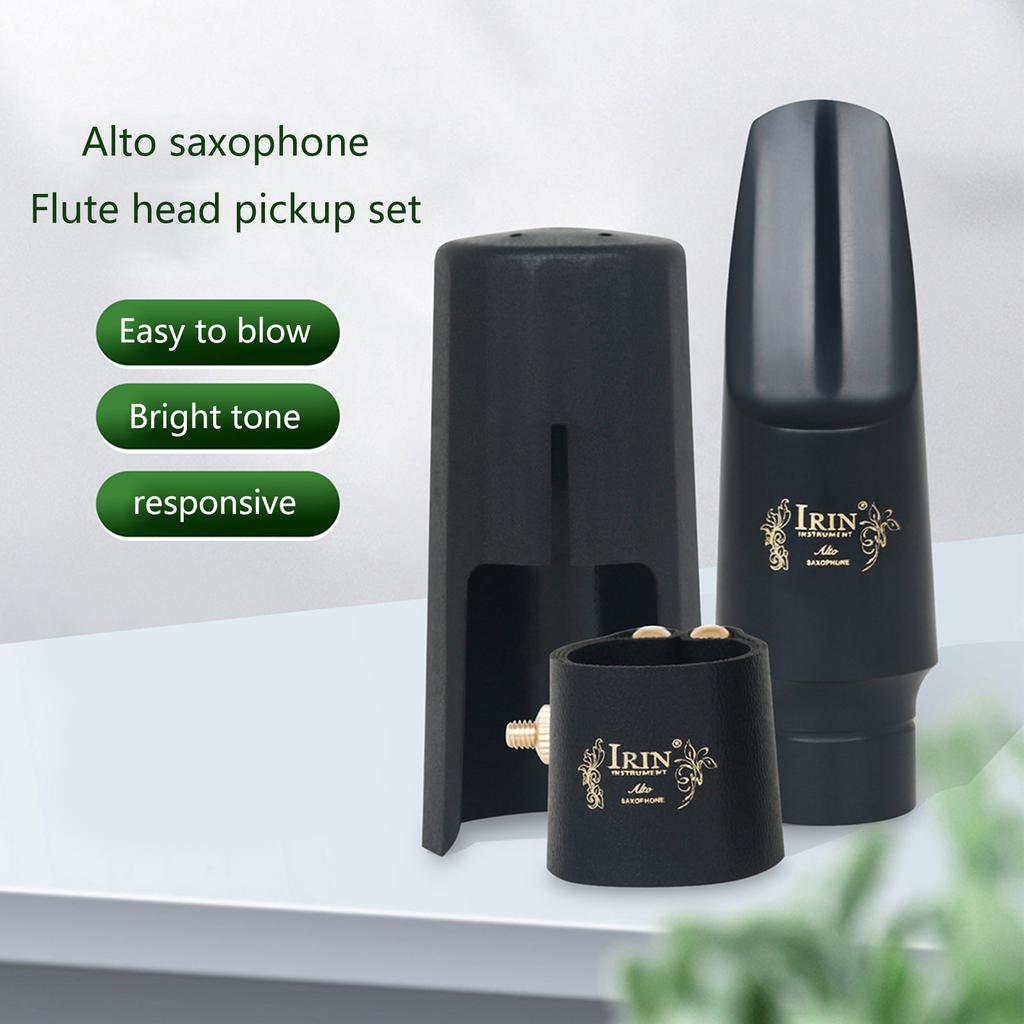 Alto Saxophone Mouthpiece with Plastic Cap and Ligature Sax Mouthpiece Kits Replacement Musical Instrument Accessories