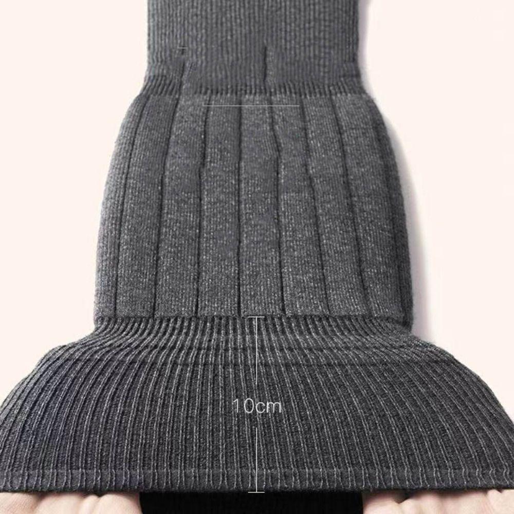 Nuovi Paraginocchi in Lana Cashmere Protezione Rotula Scaldamuscoli Nero/Grigio Scaldamuscoli per Ginocchia Ginocchia