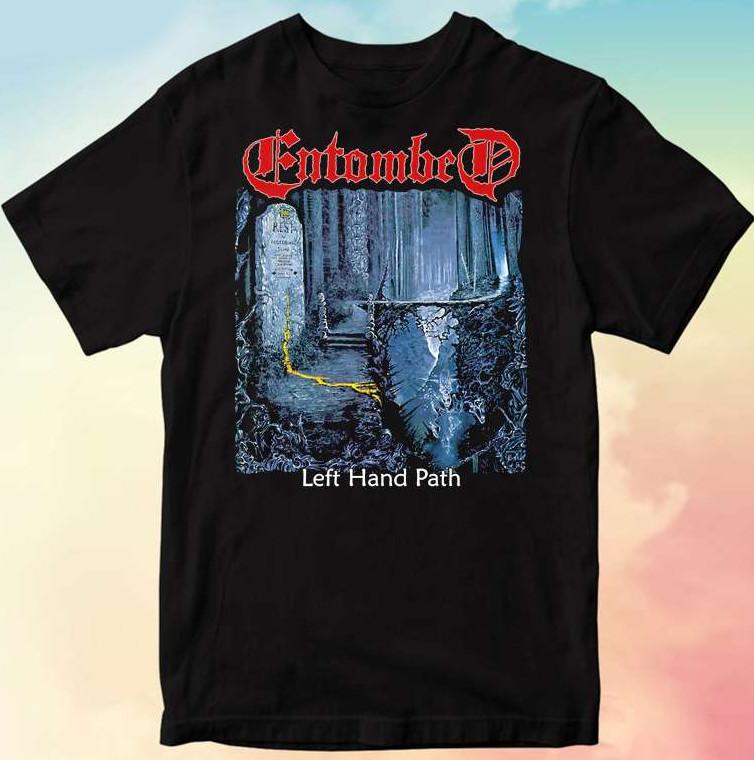 Vintage Entombed Left Hand Path 1990 T-shirt size S-5XL S