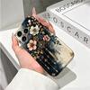 Antique Filigree Tassel Pendant Art Graphic Film Aesthetic Protective Shockproof Bumper Phone Case For iPhone 14 15 16 Pro Max Plus