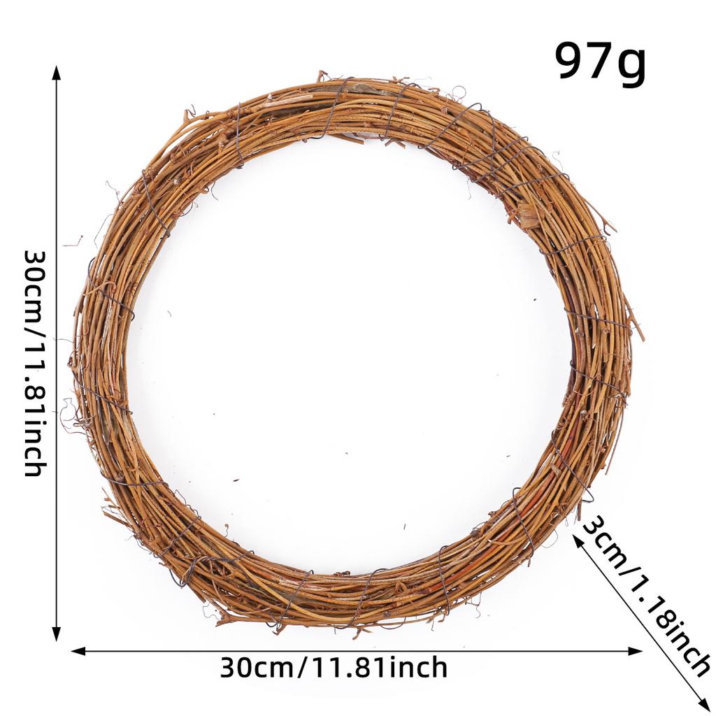 DIY Rattanringmaterial, Juldekoration kransmaterial, kransgirlang och ringar rottingmaterial
