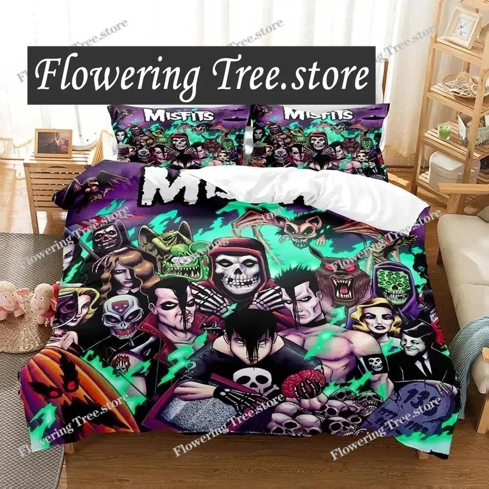 Nieuw The Misfits Glenn Danzig Beddengoed Set Eenpersoons Twin Volledig Queen King Size Bed Set Volwassene Kind Slaapkamer Dekbedovertrek Sets 3D schedel