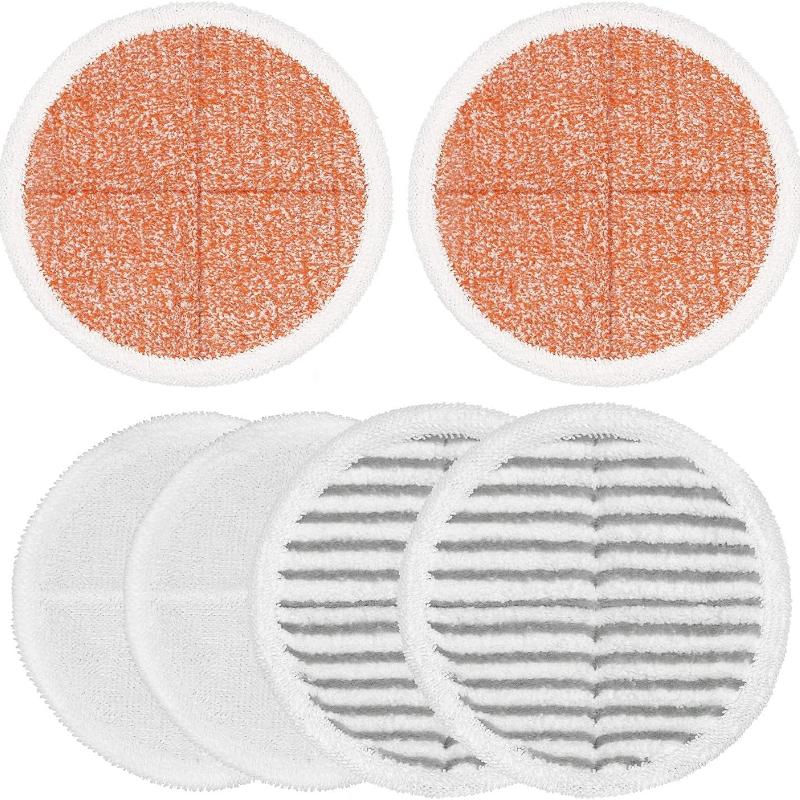 6 шт. Сменные насадки для швабры, совместимые с швабрами Bissell Spinwave серий 2124 2039 2037 2039A, насадки для паровой швабры Bissell Spinwave для чистки твердых полов Pack of 6