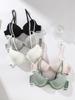 Sexy bra, letter thin shoulder strap, underwear gathered, seamless back, sports bra, comfortable and breathable