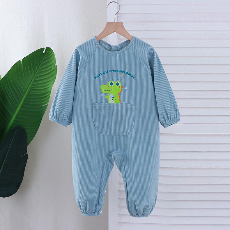 

Children s Corduroy Smock One-Piece for Autumn/Winter - Baby Crawling Suit and Protective Coat 80