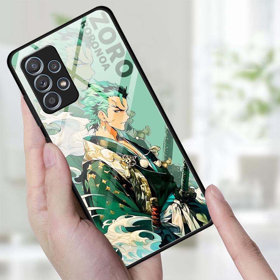 OneS P-ieceS Luffy Zoro Case for Samsung Galaxy A21 A06 A14 A30 A16 A02 A15 A50 A12 A10 A56 A35 A25 A13 A20 A36 A71 A73 A34 A51