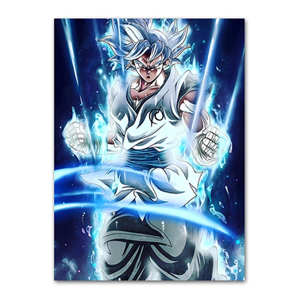 Japanese Modern Anime Retro Dragon Ball Poster Goku Gohan Vegeta Piccolo Friza Canvas Painting Print Wall Art Children Gift
