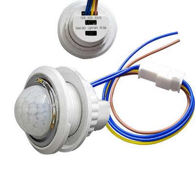 Wide Voltage Compatible Smart Motion Sensor Switch Adjustable Detection Embedded Design PIR Sensor Switch 6G Radar Technology