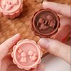 Flower Shaped Mooncake Molds Rabbit Pattern Mooncake Stamp Household   Baby Complementary Food