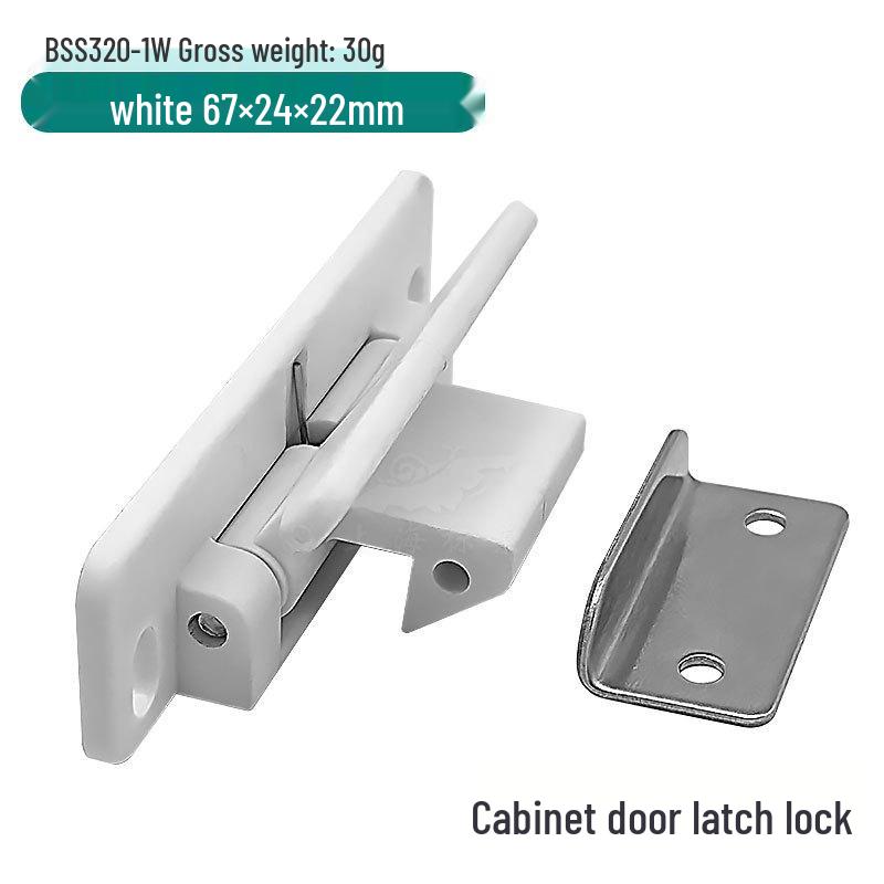 

Скрытая защелка-замок для дверцы шкафа для автодома и яхты для кухни, ящика или наружного использования белый