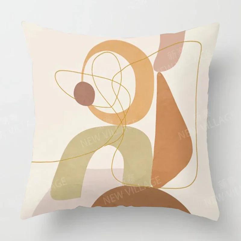 Nordic Fall Home Decor Autumn Throw Pillow Cover Sofa Cushion Cover Modern Morandi