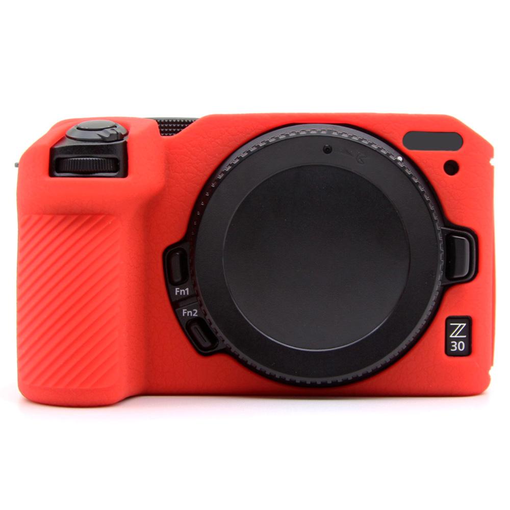 

For Nikon Z 30 Litchi Texture Silicone Protective Case Anti-Collision Camera Cover F