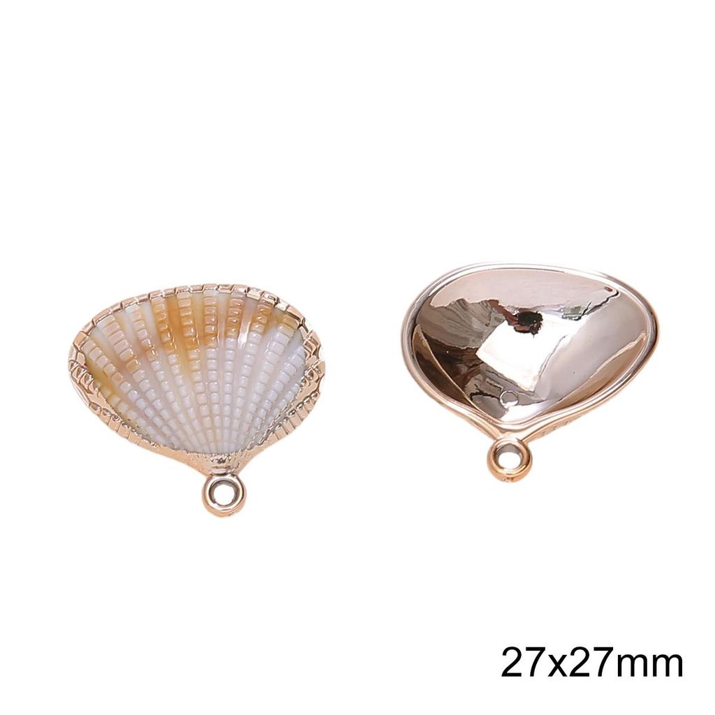 1-10Pcs Acrylic Imitation Shell Pendant For DIY Necklace Bracelet Earrings Jewelry Making Craft Accessories