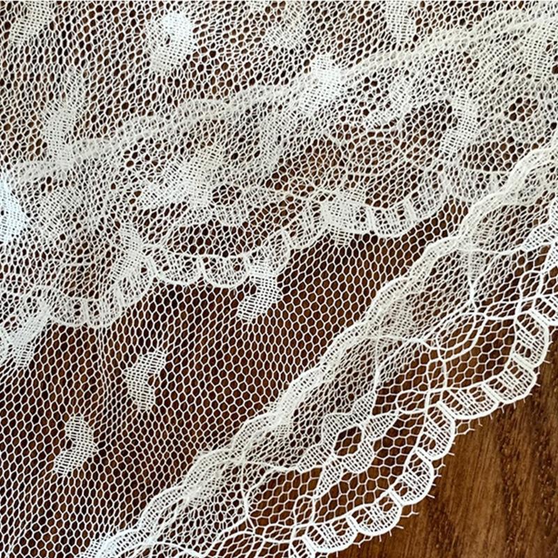 Lace Flower Triangular Hair Bandanas Breathable Head Scarf Spring Vacation Headwrap for Women and Girl Everyday Wear