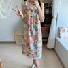 Floral Suspender Dress Women's Summer New Sweet Age Reduction Unique Super Good-looking Splicing Lace Long Skirt