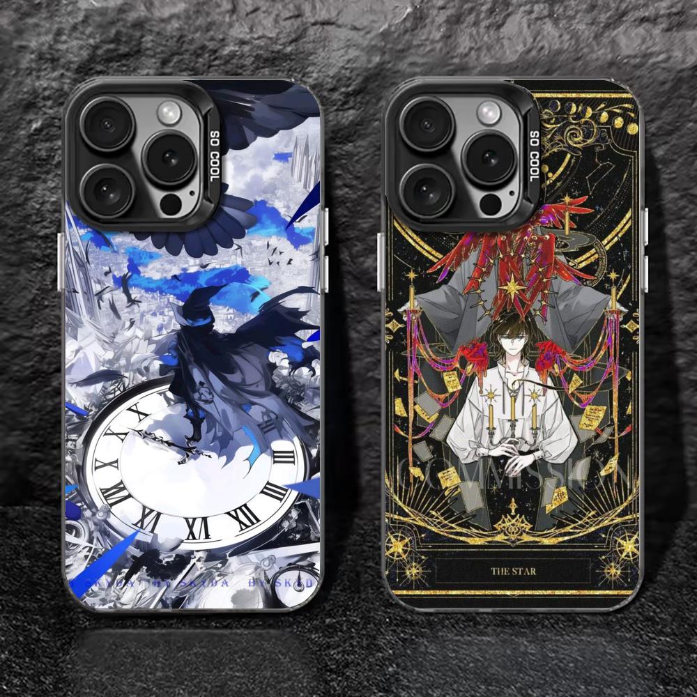 Lord of Mysteries Phone Case black IMD Colorful Silver Suitable case for iPhone 17 16 e 15 14 13 12 11 Pro Max