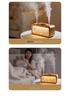 Creative USB Snow Mountain Humidifier: Dual Spray, Large Mist Output, with Ambient Light for Home or Bedroom