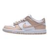 Nike Dunk Low GS White Shimmer Kids Sneakers Tan IU7766-134